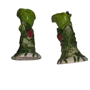 VINTAGE STUDIO NOVA SET OF 2 CANDLE CERAMIC HOLDERS